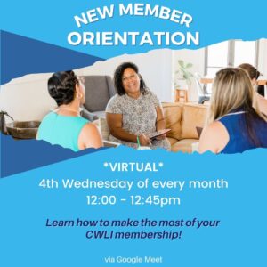New Member Orientation - Virtual @ Google Meet